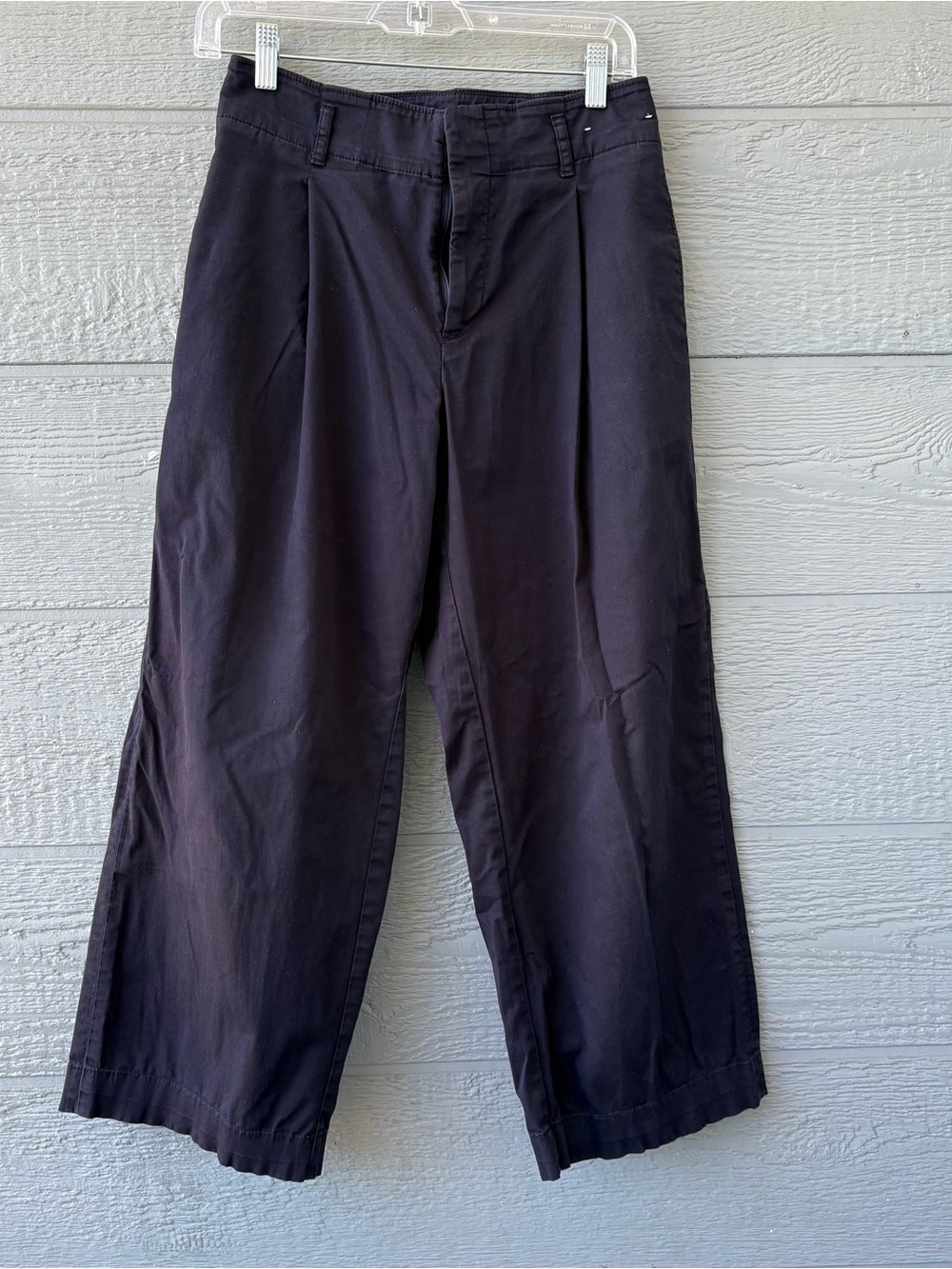 Uniqlo Pleated Wide Ankle Pants